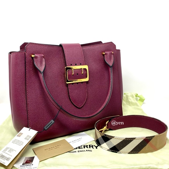 Burberry medium soft grain buckle satchel / shoulder bag - Picture 6 of 14